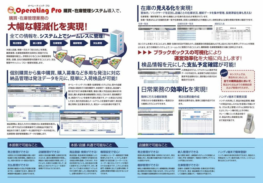 アミューズメント施設運営事業者向け経営 業務支援の統合管理ソリューション